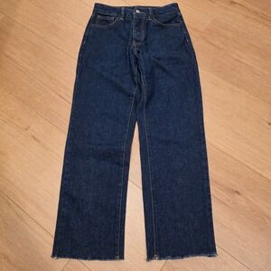 Brandy Melville Dark Wash Wide Leg Jeans